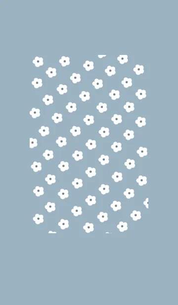 [LINE着せ替え] natural flower(blue beige)の画像1