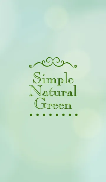 [LINE着せ替え] Natural Green-MEKYM 15の画像1