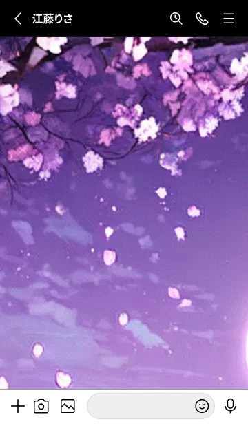 [LINE着せ替え] 月光夜桜#DF04。の画像2