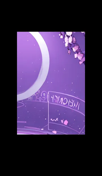 [LINE着せ替え] 月光夜桜#DE227。の画像1