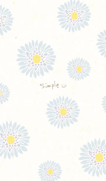 [LINE着せ替え] かわいいお花 ナチュラル23の画像1