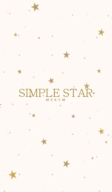 [LINE着せ替え] SIMPLE STAR NATURAL YELLOW.MEKYM 8の画像1