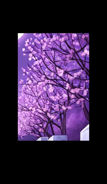 [LINE着せ替え] 月光夜桜#DE223。の画像1