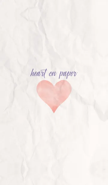 [LINE着せ替え] simple watercolor heart on paper 12の画像1