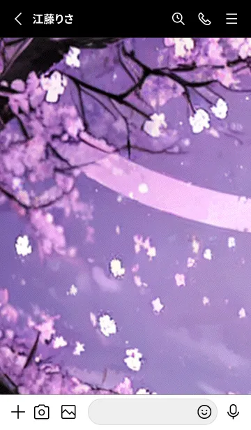 [LINE着せ替え] 月光夜桜#DE218。の画像2