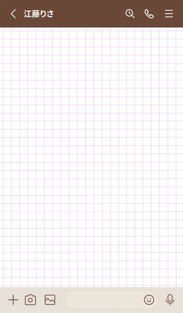 [LINE着せ替え] 方眼紙の着せかえ/ビビッドピンクの画像2