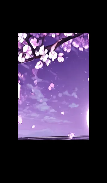 [LINE着せ替え] 月光夜桜#DF010。の画像1