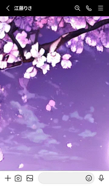 [LINE着せ替え] 月光夜桜#DF010。の画像2