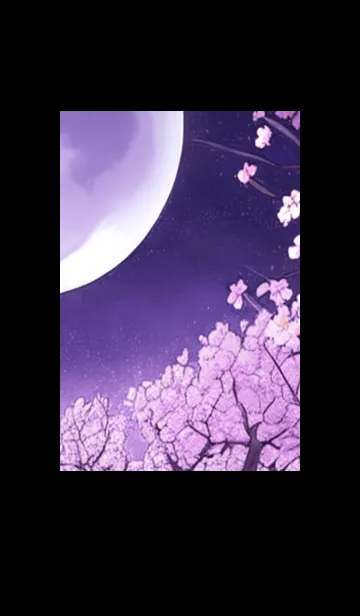 [LINE着せ替え] 月光夜桜#DF09。の画像1