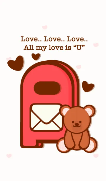 [LINE着せ替え] Love letters themeの画像1