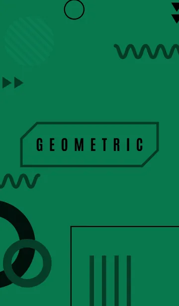 [LINE着せ替え] Minimal Geometric Salem Green 2の画像1
