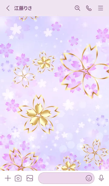 [LINE着せ替え] 優しい幸せを運ぶ軽やかなさくらの花・10の画像2