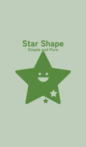 [LINE着せ替え] 星型の着せかえ 裏葉色の画像1