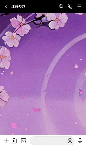 [LINE着せ替え] 月光夜桜#DF029。の画像2