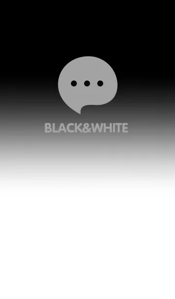 [LINE着せ替え] Black & White V5 (JP)の画像1