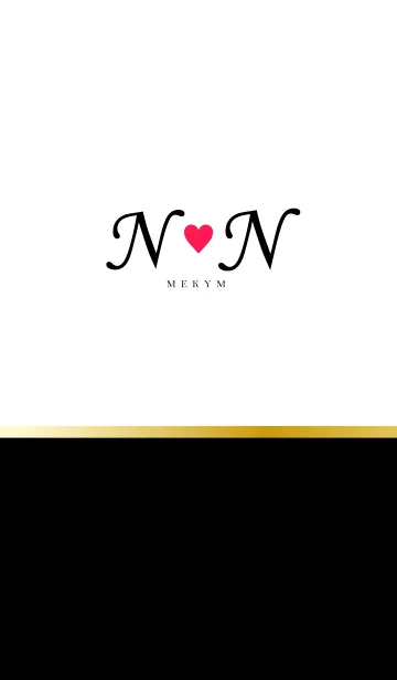 [LINE着せ替え] LOVE-INITIAL N&N イニシャル 9の画像1