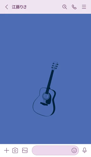 [LINE着せ替え] GUITAR COLOR  群青色の画像2