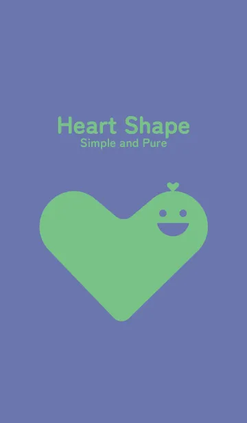 [LINE着せ替え] ハート型の着せかえ サルビアブルーの画像1