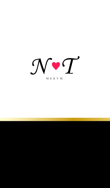 LOVE-INITIAL N&T イニシャル 9のLINE着せ替え