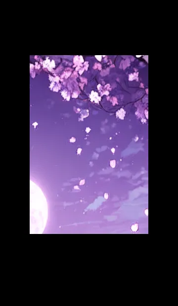 [LINE着せ替え] 月光夜桜#DF018。の画像1