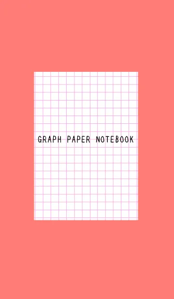 [LINE着せ替え] 方眼紙の着せかえ/ピンクレッドの画像1