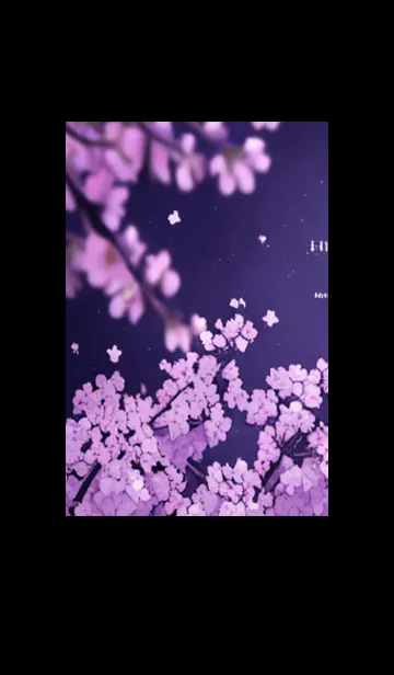 [LINE着せ替え] 月光夜桜#DF012。の画像1