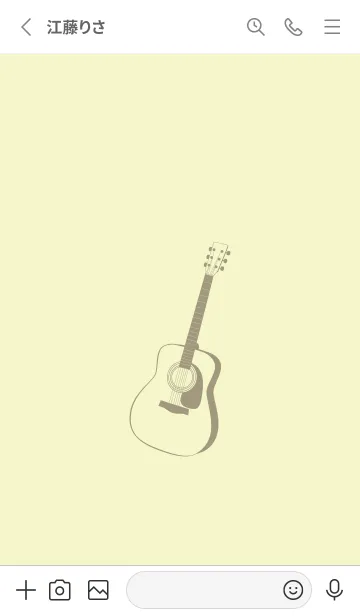 [LINE着せ替え] GUITAR COLOR  エッグシェルの画像2