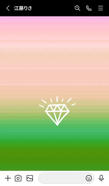 [LINE着せ替え] グラデーション ダイアモンド  225の画像2