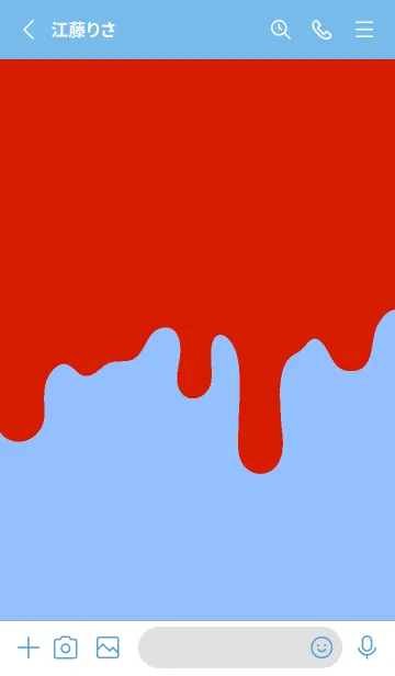 [LINE着せ替え] ドリップ スマイル _061の画像2