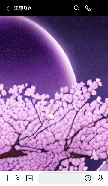 [LINE着せ替え] 月光夜桜#DG03。の画像2