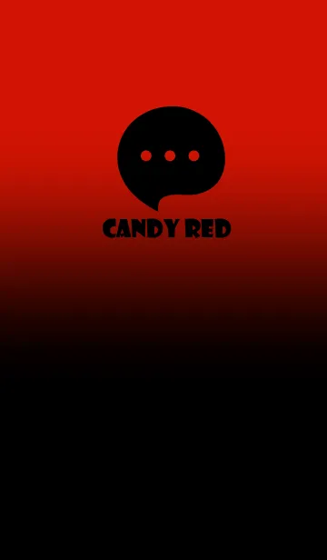 [LINE着せ替え] Black & Candy Red Theme V4 (JP)の画像1