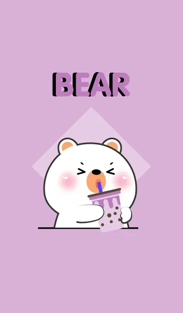 [LINE着せ替え] Emotions White Bear Theme (JP)の画像1