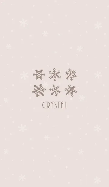 [LINE着せ替え] 結晶14<ベージュ>の画像1