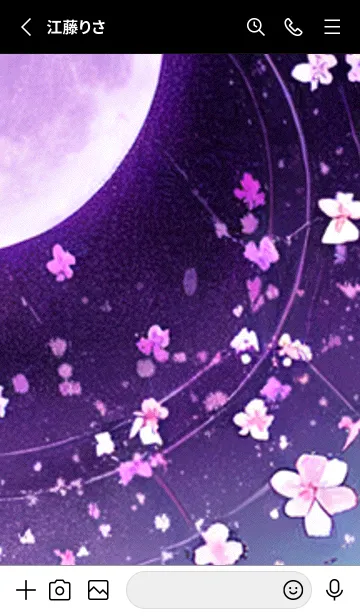 [LINE着せ替え] 月光夜桜#DG07。の画像2