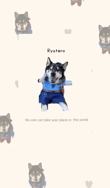 [LINE着せ替え] 黒柴龍太郎のきせかえ2の画像1