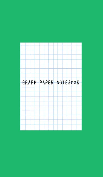 [LINE着せ替え] 方眼紙の着せかえ/グリーン/ホワイトの画像1