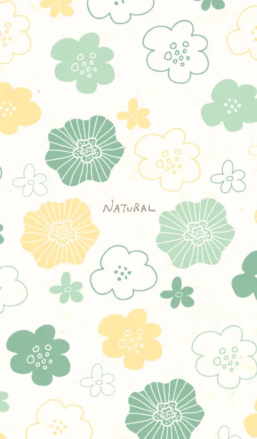 [LINE着せ替え] カラフル お花 和紙の画像1