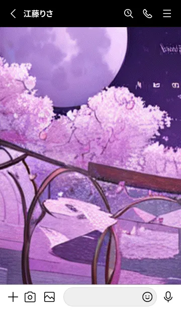 [LINE着せ替え] 月光夜桜#DG012。の画像2