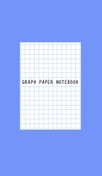 [LINE着せ替え] 方眼紙の着せかえ/ヒヤシンスブルーの画像1