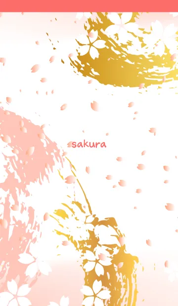 a flurry of sakura on redの着せ替えメイン画像