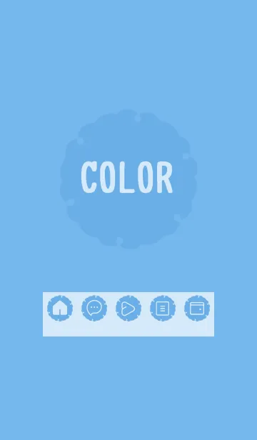 [LINE着せ替え] blue color G21の画像1