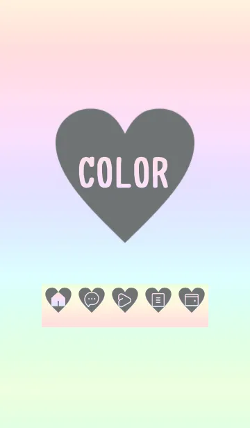 [LINE着せ替え] bw color rainbow F01の画像1