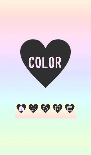 [LINE着せ替え] bw color rainbow F03の画像1