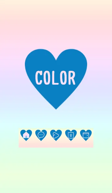 [LINE着せ替え] bw color rainbow F04の画像1