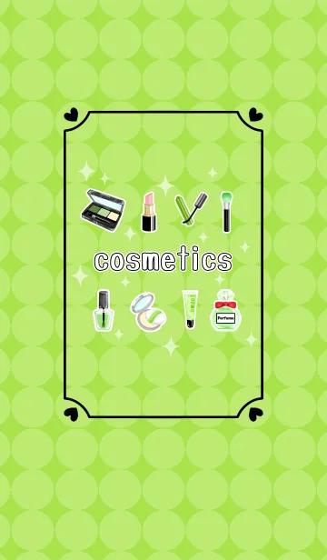 [LINE着せ替え] Cosmetics theme☆light greenの画像1