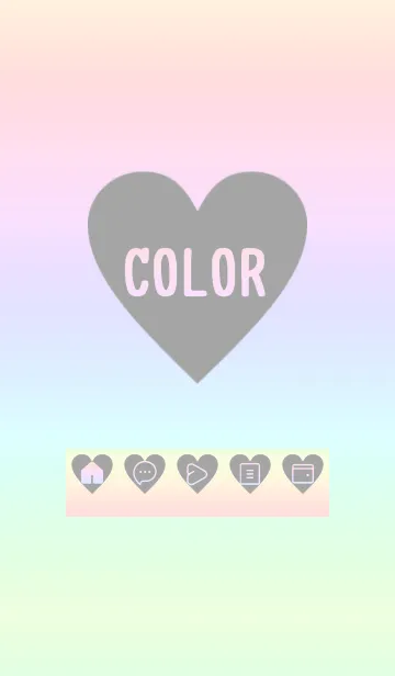 [LINE着せ替え] blue color rainbow F04の画像1