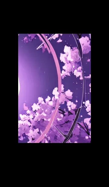 [LINE着せ替え] 月光夜桜#DG030。の画像1