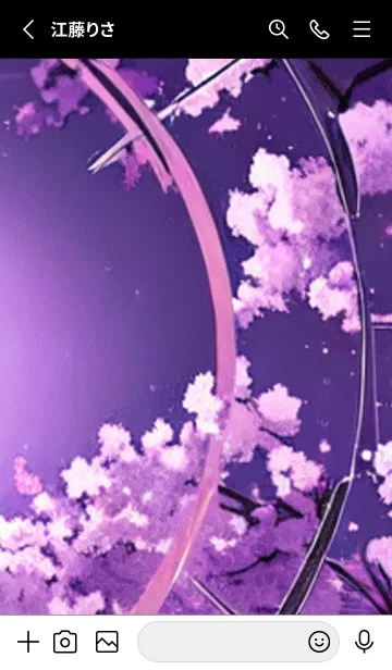 [LINE着せ替え] 月光夜桜#DG030。の画像2