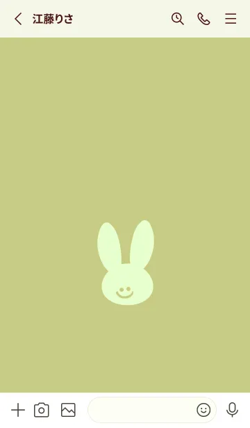 [LINE着せ替え] ホワイト ラビット 98の画像2