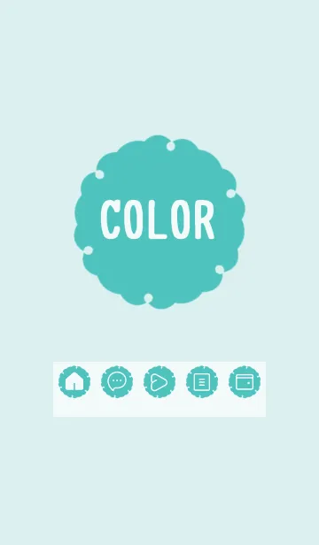 [LINE着せ替え] green color G50の画像1